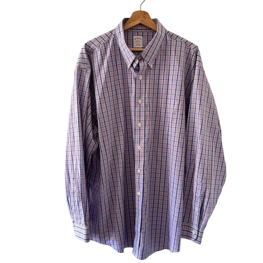 Brooks Brothers Mens XXL Regular Fit Non-Iron Button Down Shirt